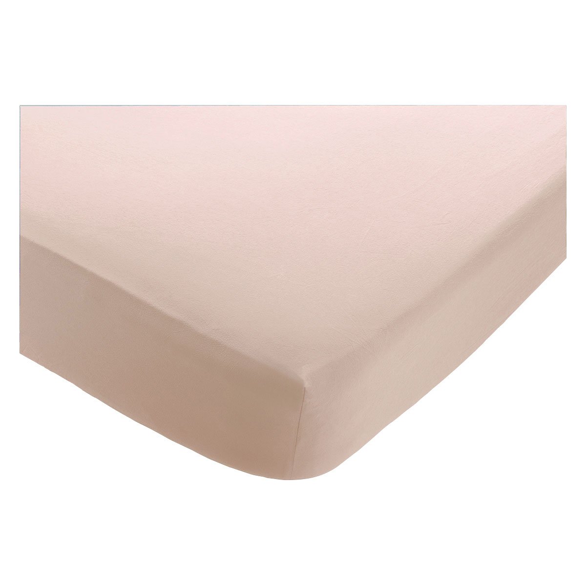 Habitat Washed Plain Pink Fitted Sheet - Kingsize