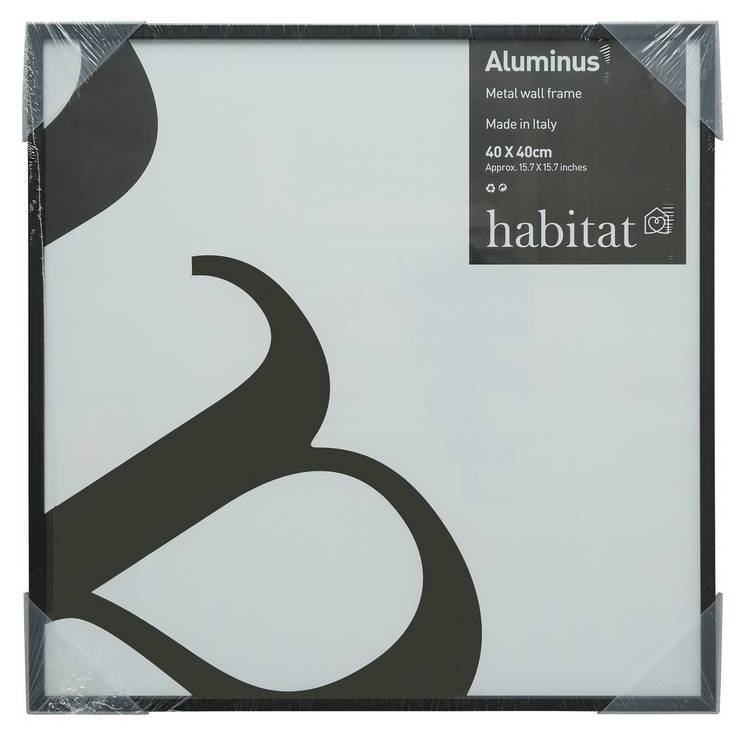 Habitat Aluminus Black Metal Picture Frame - 16x16" 0