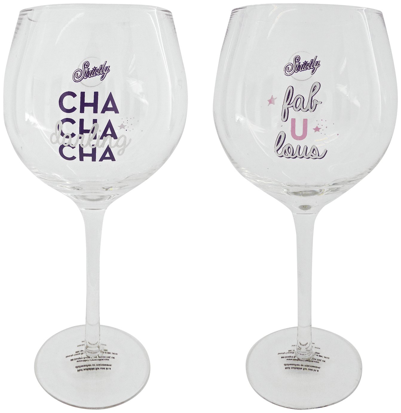 Strictly Come Dancing Set of 2 Gin Glasses