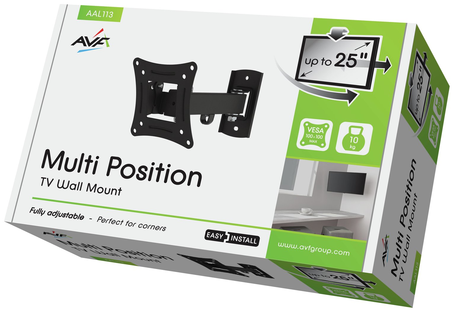 AVF Standard Multi Position Up To 25 Inch TV Wall Bracket Review