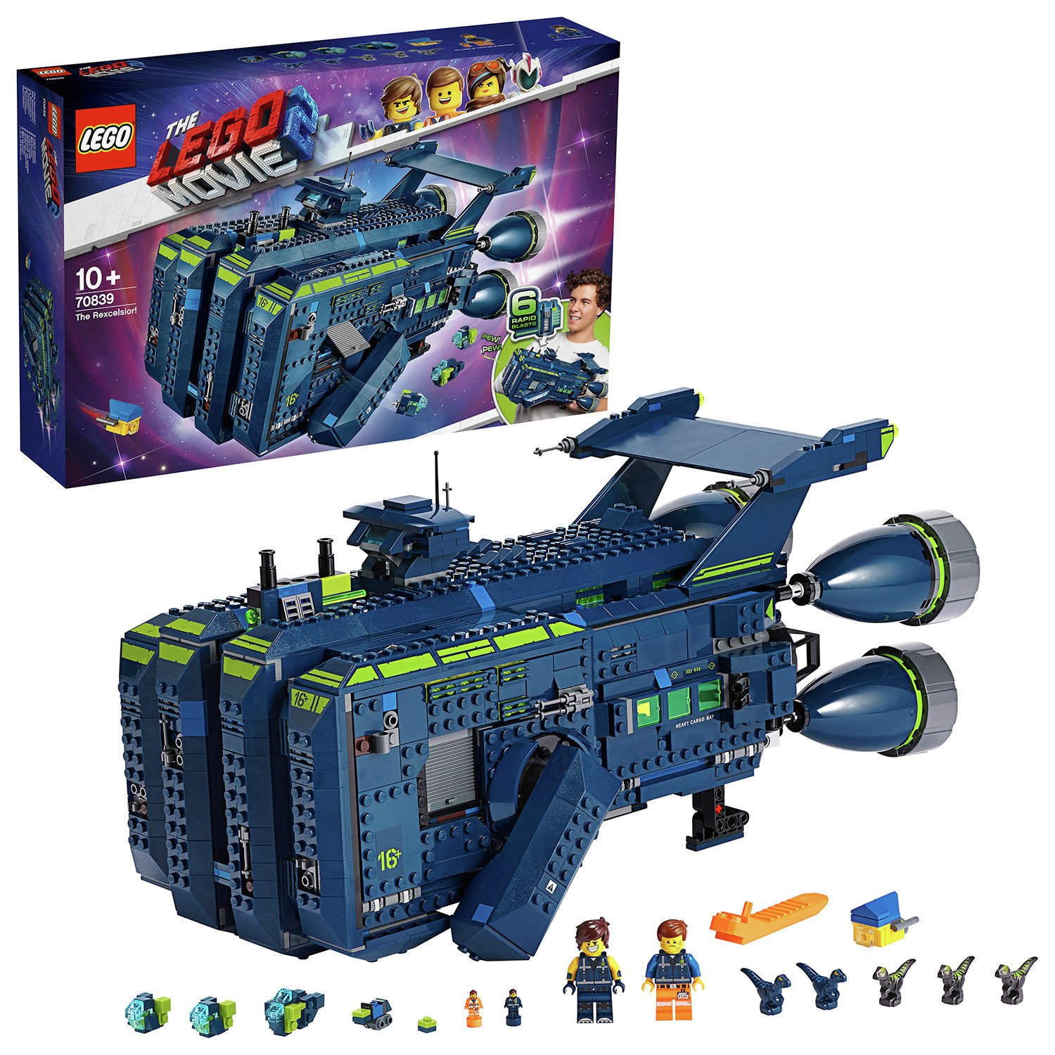 LEGO Movie 2 The Rexcelsior! Spaceship Building Set - 70839