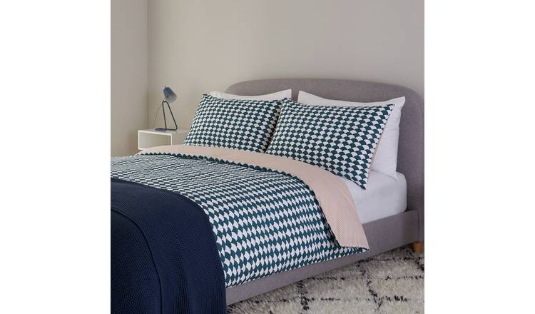 Buy Habitat Scallop Cotton Standard Pillowcase Pair Teal