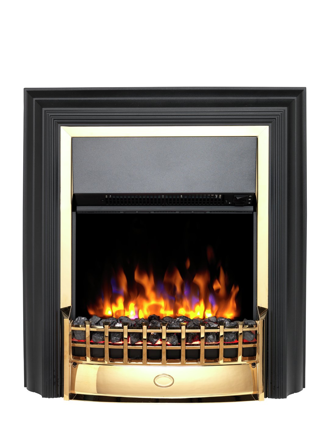 Dimplex Cheriton Deluxe 2kW Electric Freestanding Fire-Brass