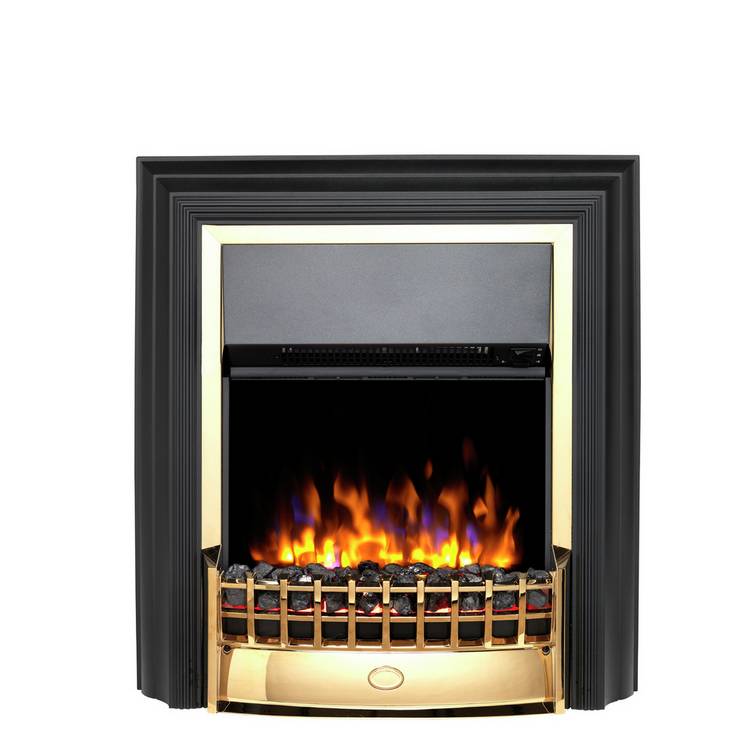 Dimplex Cheriton Deluxe 2kW Electric Freestanding Fire-Brass 0