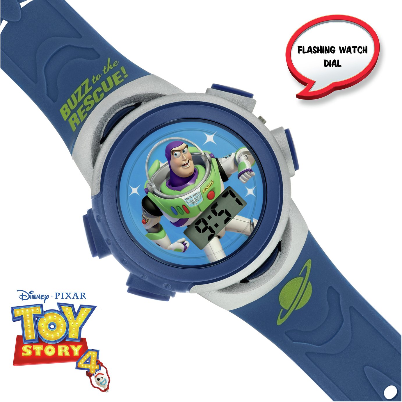 Disney Toy Story Buzz Lightyear Blue Plastic Strap Watch Review