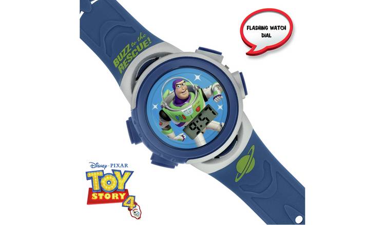Disney Pixar Kid's Toy Story Buzz Lightyear Blue Strap Watch