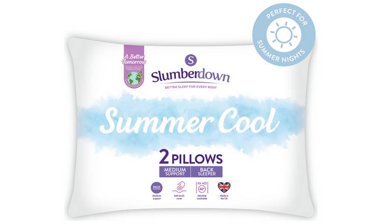 Buy Slumberdown Summer Cool Medium Support Pillow Argos