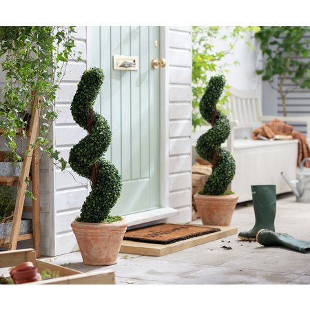 Argos Home Faux Spiral Topiary Tree Pair