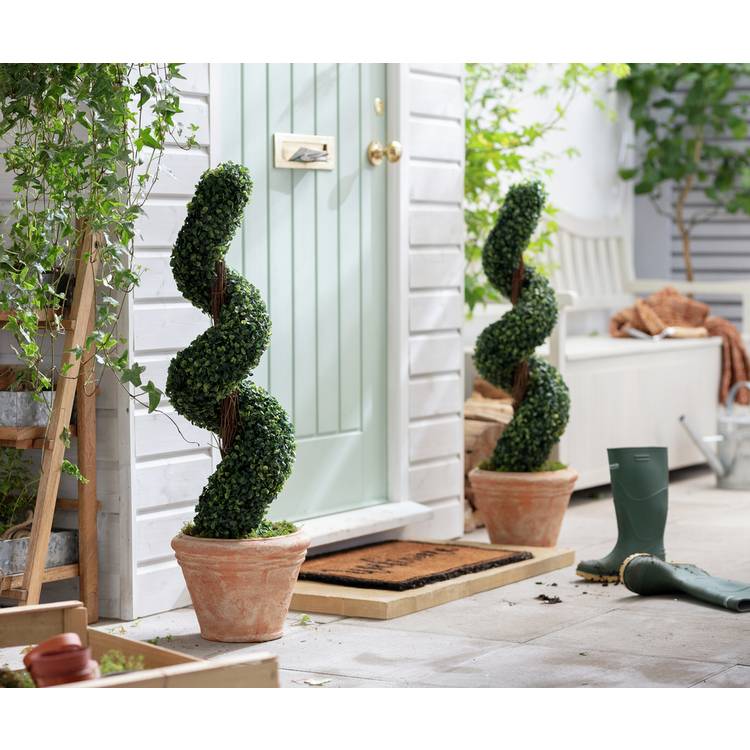 Garden XP Artificial Spiral Tree - Set of 2  0