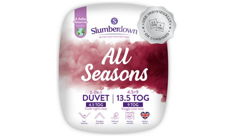 Slumberdown All Seasons Duvet - Single