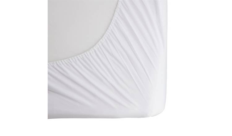 double mattress cotton cover protector argos