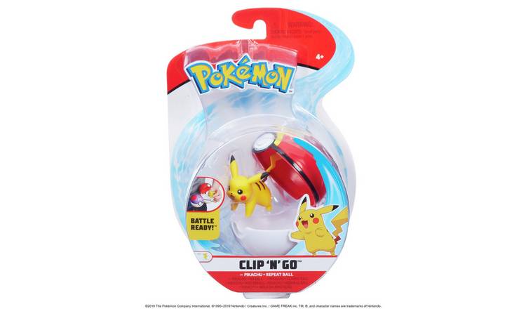 Pokemon Clip n Carry Pokeball Pikachu & Great Ball