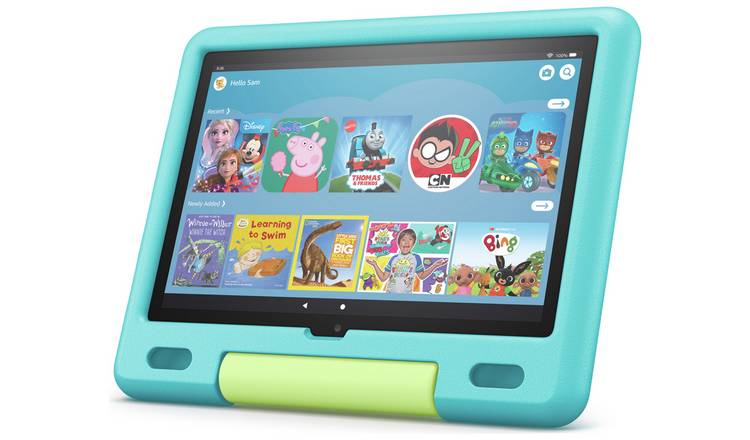 Amazon Fire HD 10 Kids Tablet ages 3-7, 10.1in 32GB - Aqua