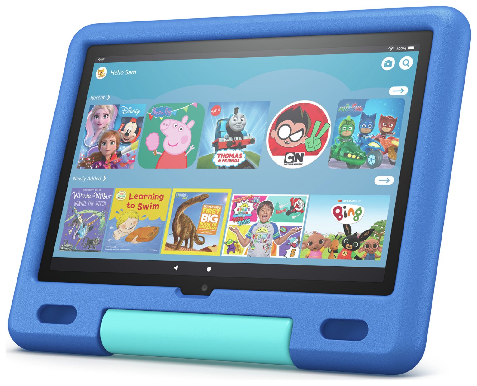 Amazon Fire HD 10 Kids Tablet ages 3-7, 10.1in 32GB - Blue