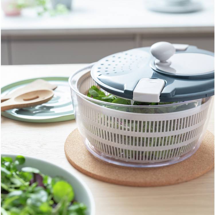 Habitat Healthy Eating Salad Spinner - Blue 0