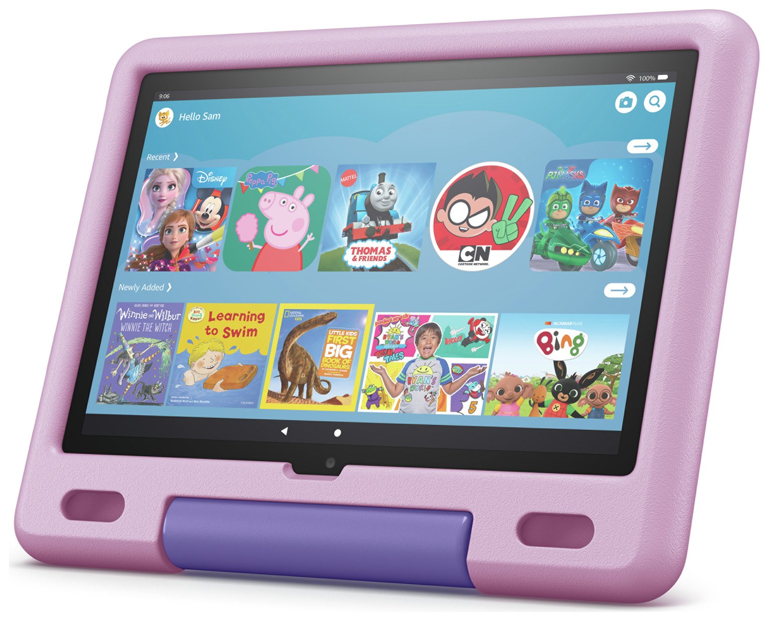 Amazon Fire HD 10 Kids Tablet ages 3-7, 10.1in 32GB Lavender
