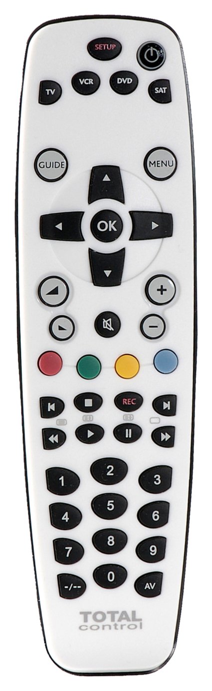 Total Control 4-Way Universal Remote Control - White