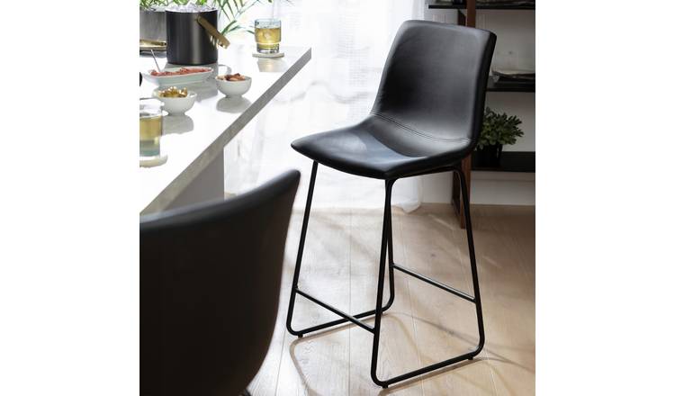 Argos black bar discount stools