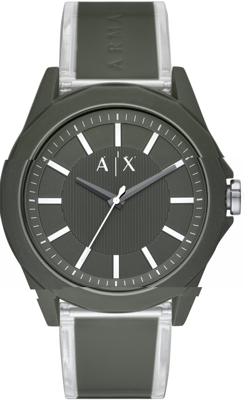 armani exchange green watch