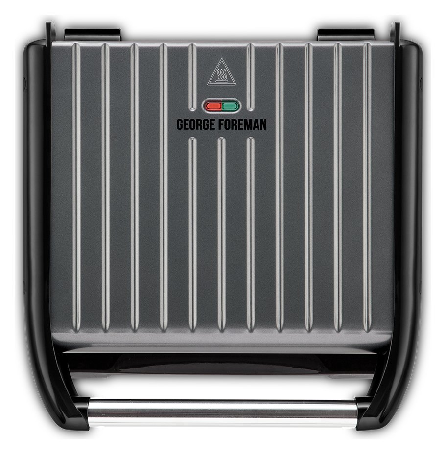 George Foreman Large Grey Steel Grill 25051