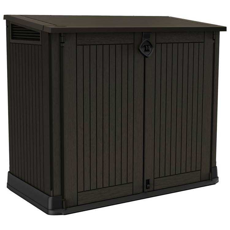 Keter Store It Out Midi 880L Garden Storage Box -Brown 0