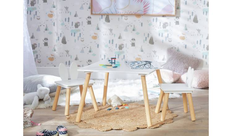 Argos childrens wooden shop table and chairs