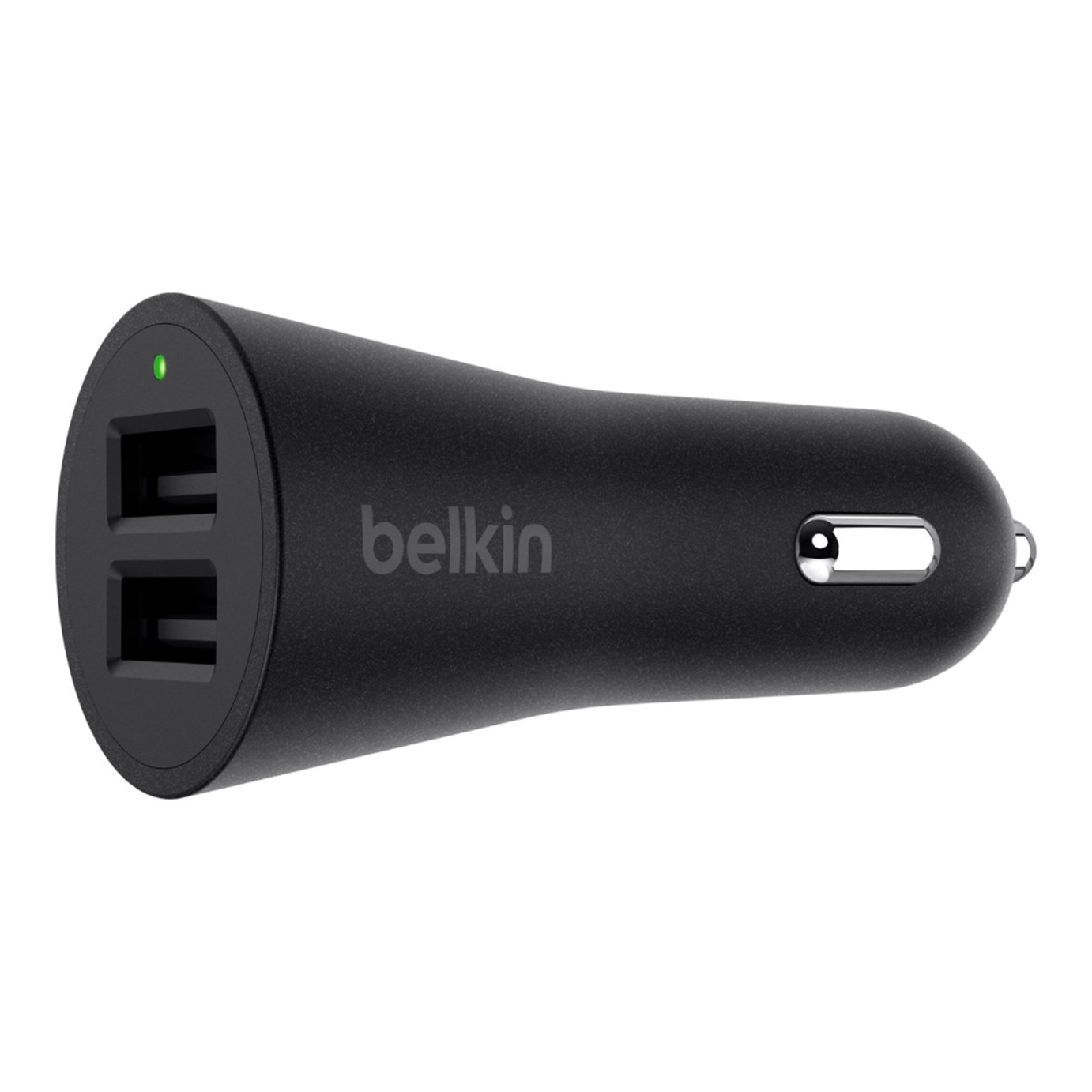 Belkin 12W Universal Dual Port Car Charger - Black