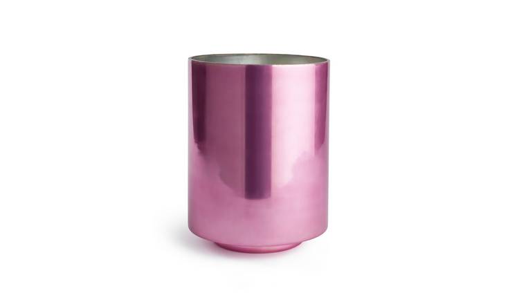Buy Habitat Large Pink Pillar Hurricane Candle Holder Candle holders