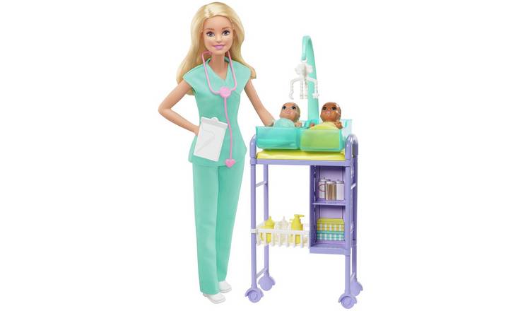 Barbie careers baby doctor doll & playset on sale