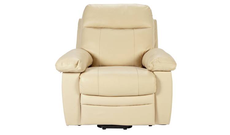 Buy Argos Home Paolo Leather Mix Rise & Recline Chair Ivory