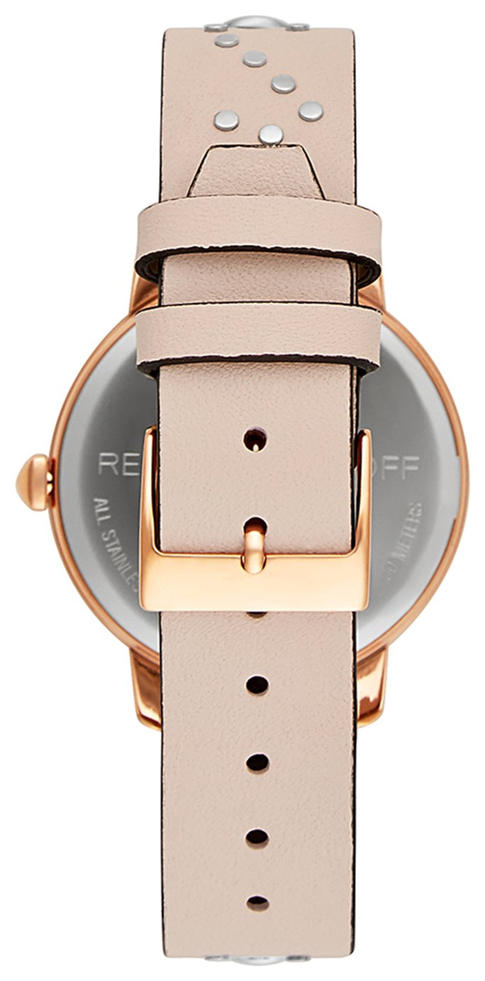 Rebecca Minkoff Ladies Pink Floral Leather Strap Watch Review