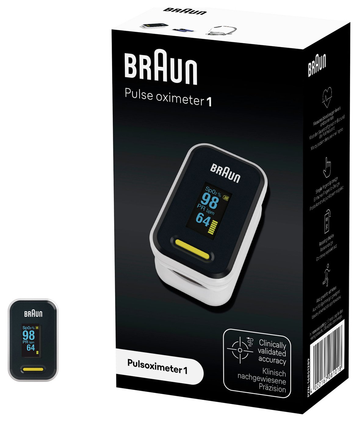 Braun YK-81CEU Fingertip Pulse Oximeter 1 