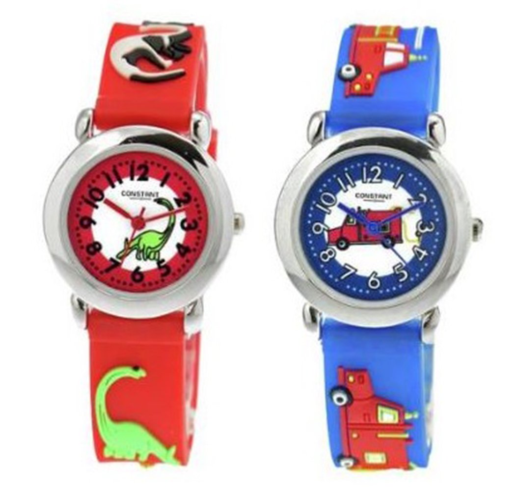 Constant Kid's Multicolour Plastic Strap Watch Set of 2