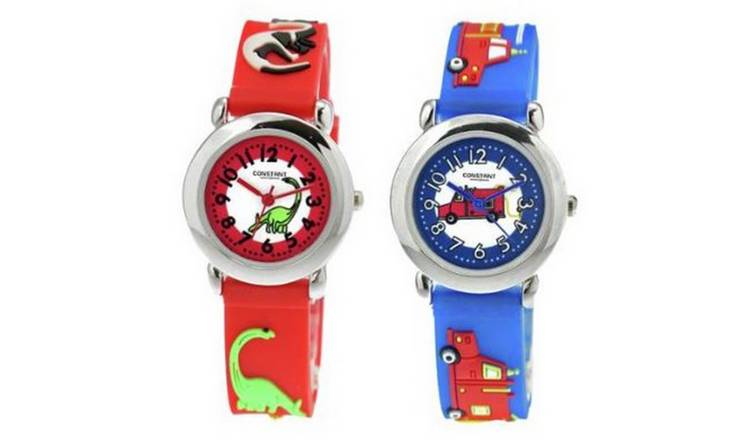 Buy Constant Kid s Multicolour Plastic Strap Watch Set of 2 Argos