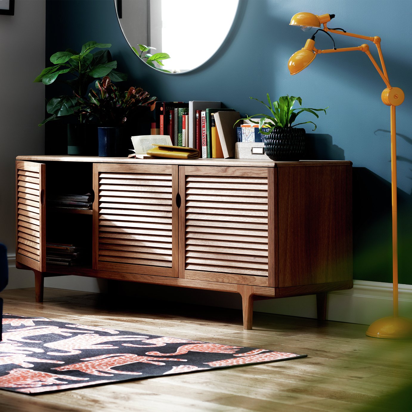 Habitat Oiled Slatted Sideboard - Oak