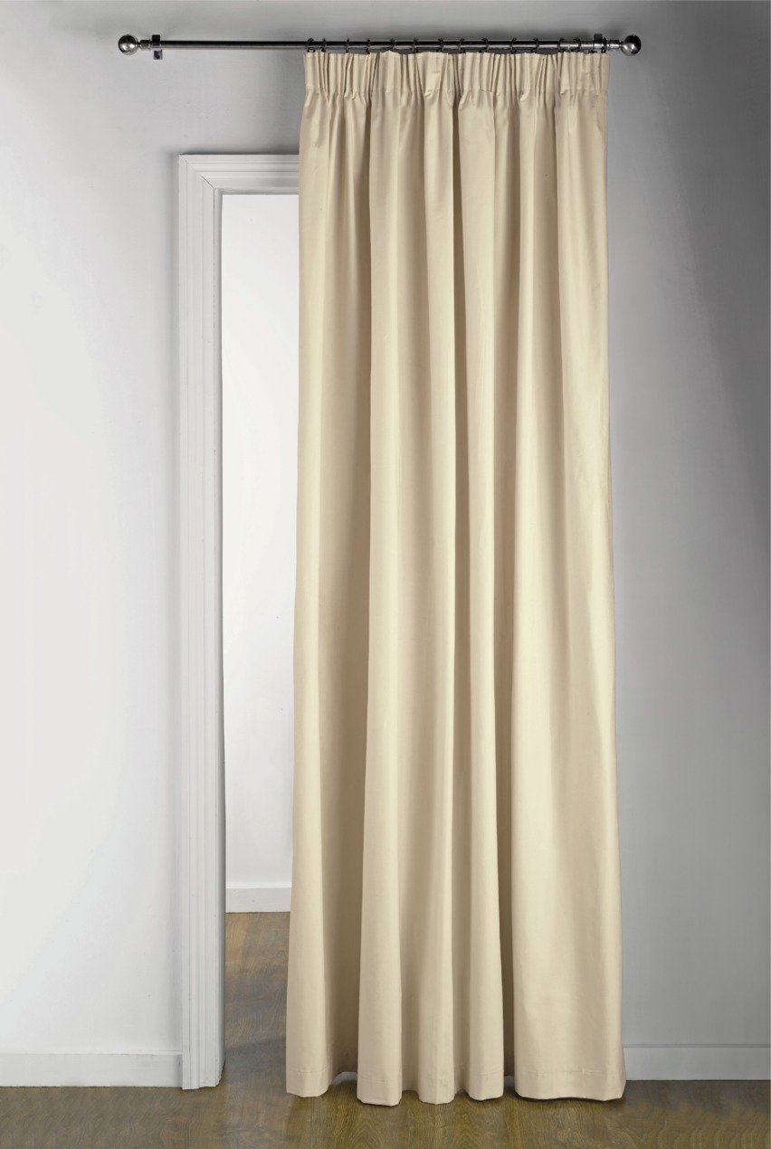 Argos Home Thermal Pencil Pleat Door Curtain - Cream