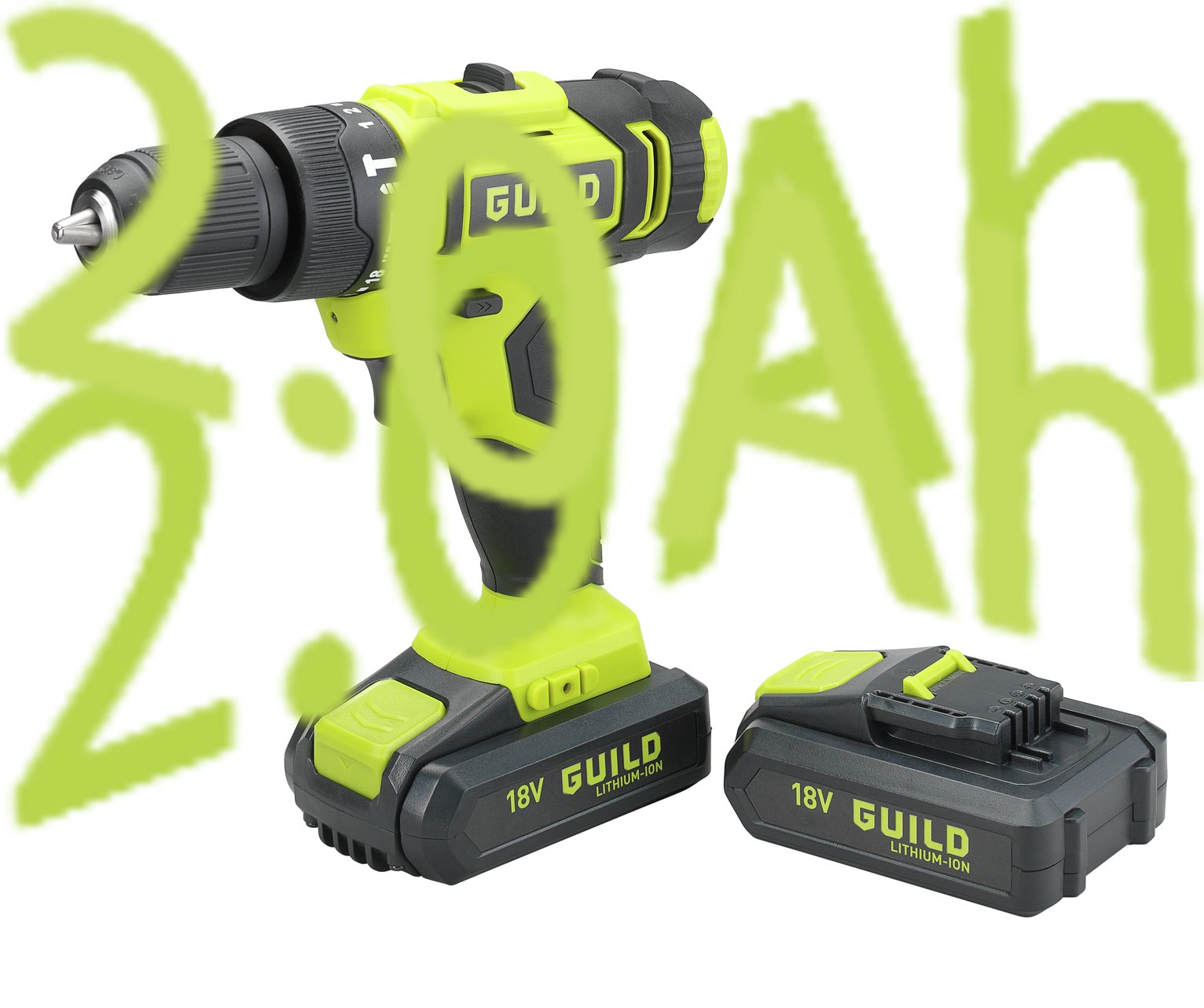 Guild 2.0AH Cordless Impact Drill And 100 Accessories 18V Simply Thank You