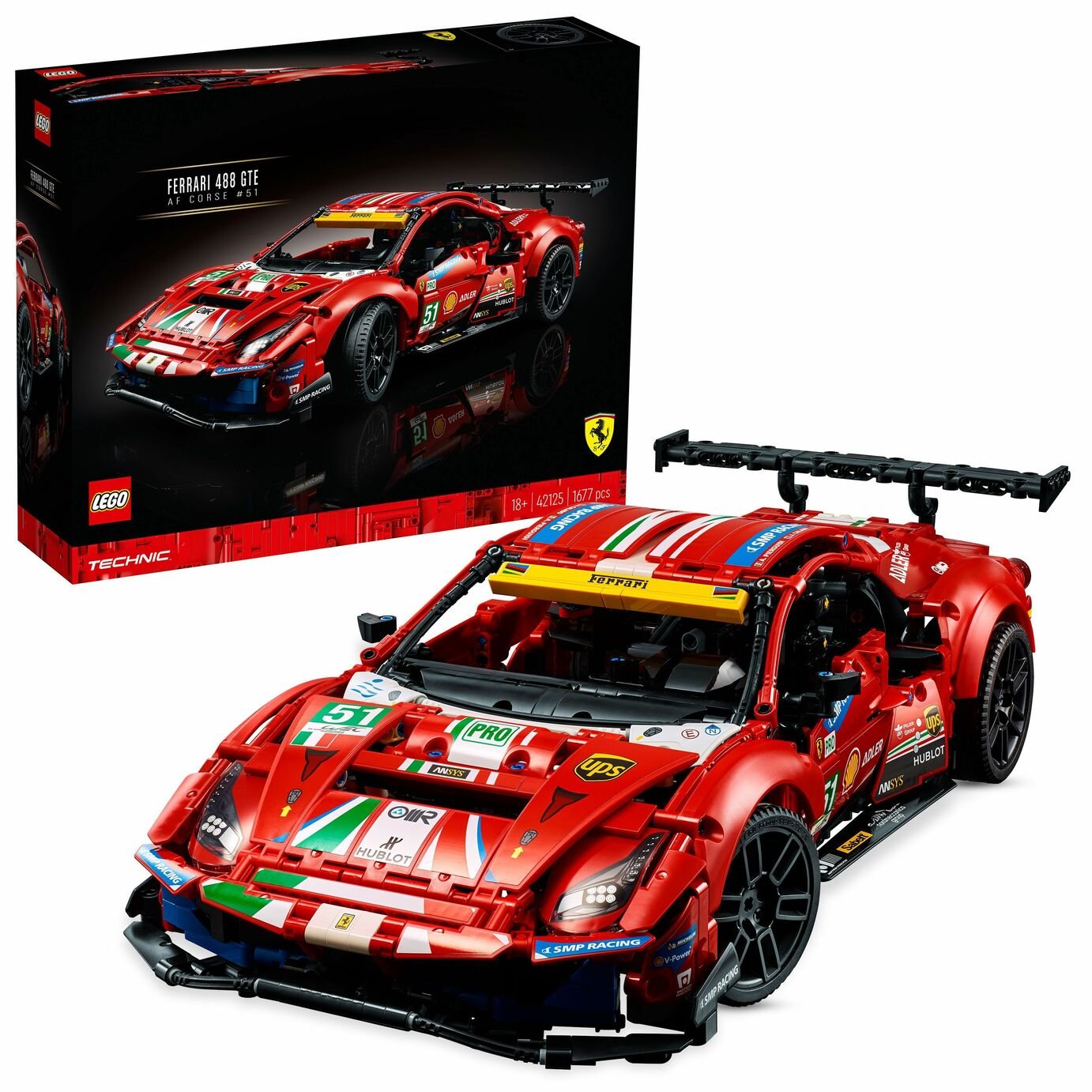 LEGO Technic Ferrari 488 GTE AF Corse No 51 Car Set 42125 review