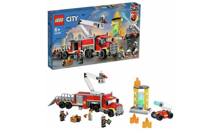 LEGO City Fire Command Unit with Toy Fire Engine 60282 