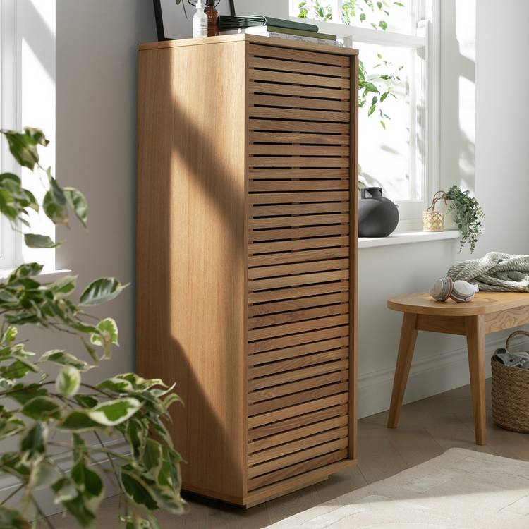 Habitat Max 6 Drawer Tallboy - Oak 0
