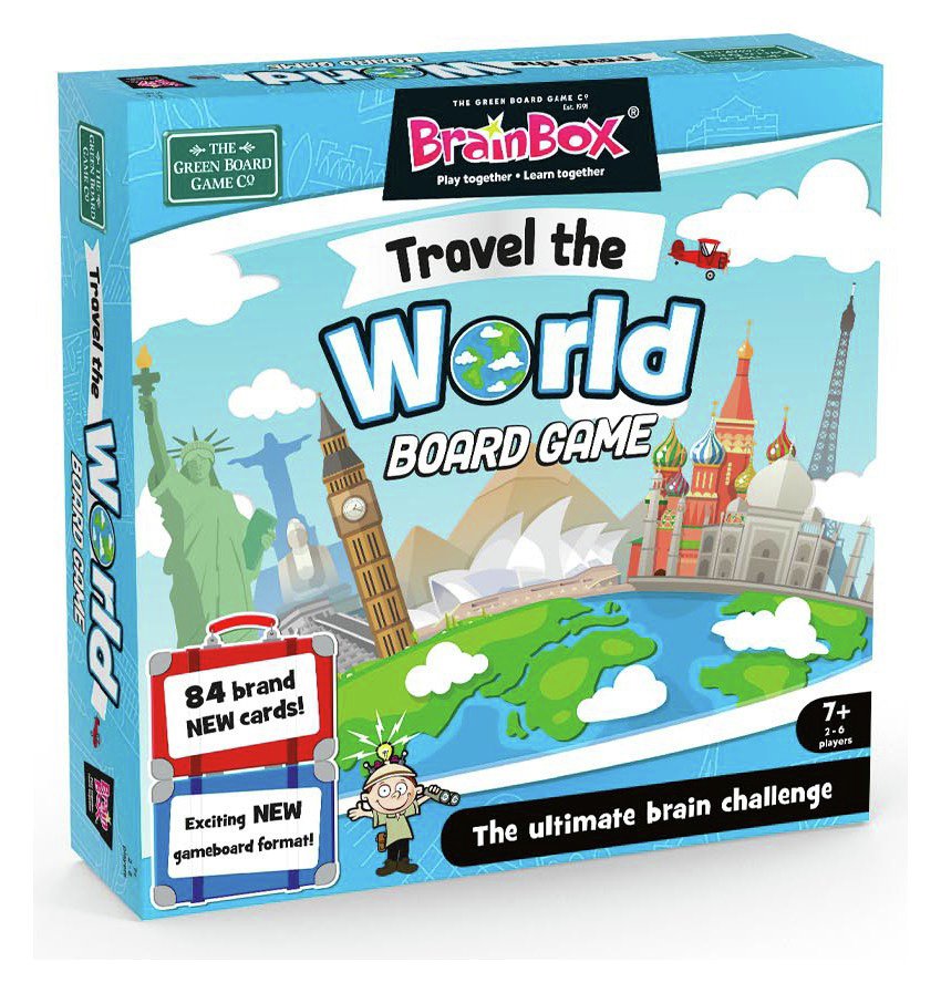 BrainBox Travel The World Large Quiz Game
