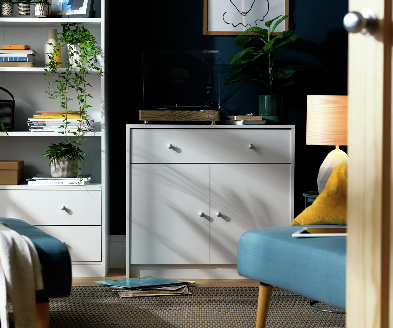 Argos Home Maine 2 Door 1 Drawer Sideboard - Grey