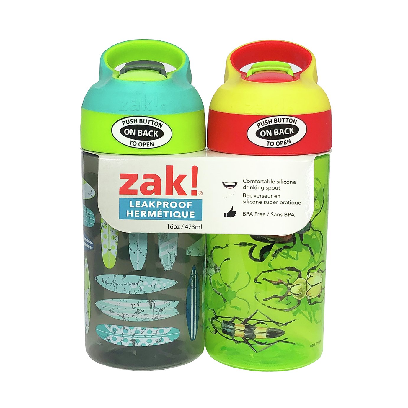 Zak Bugs & Surfboards Bottle - Twin Pack