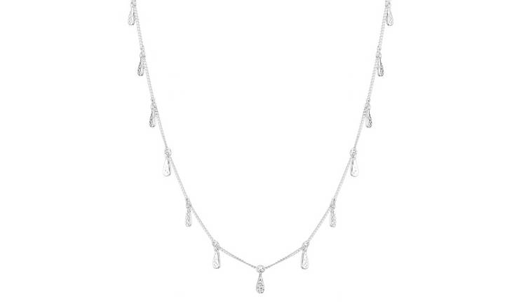 Buckley Silver Plated Freya Drop Chain Necklace
