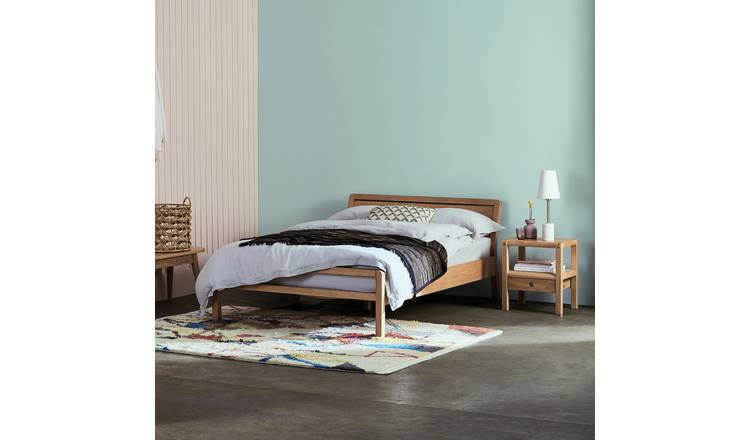 Habitat Radius Kingsize Wooden Bed Frame - Oak