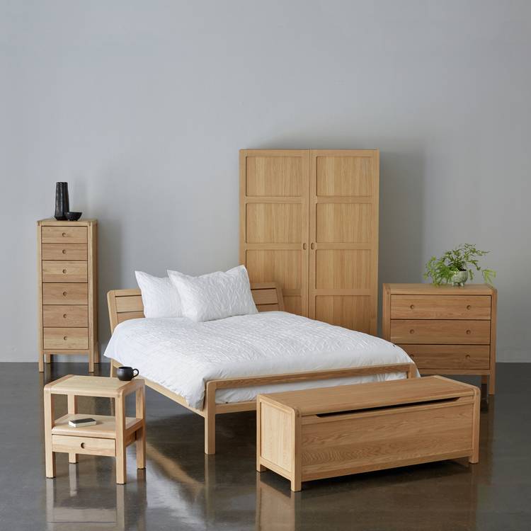 Habitat Radius Kingsize Wooden Bed Frame - Oak 0