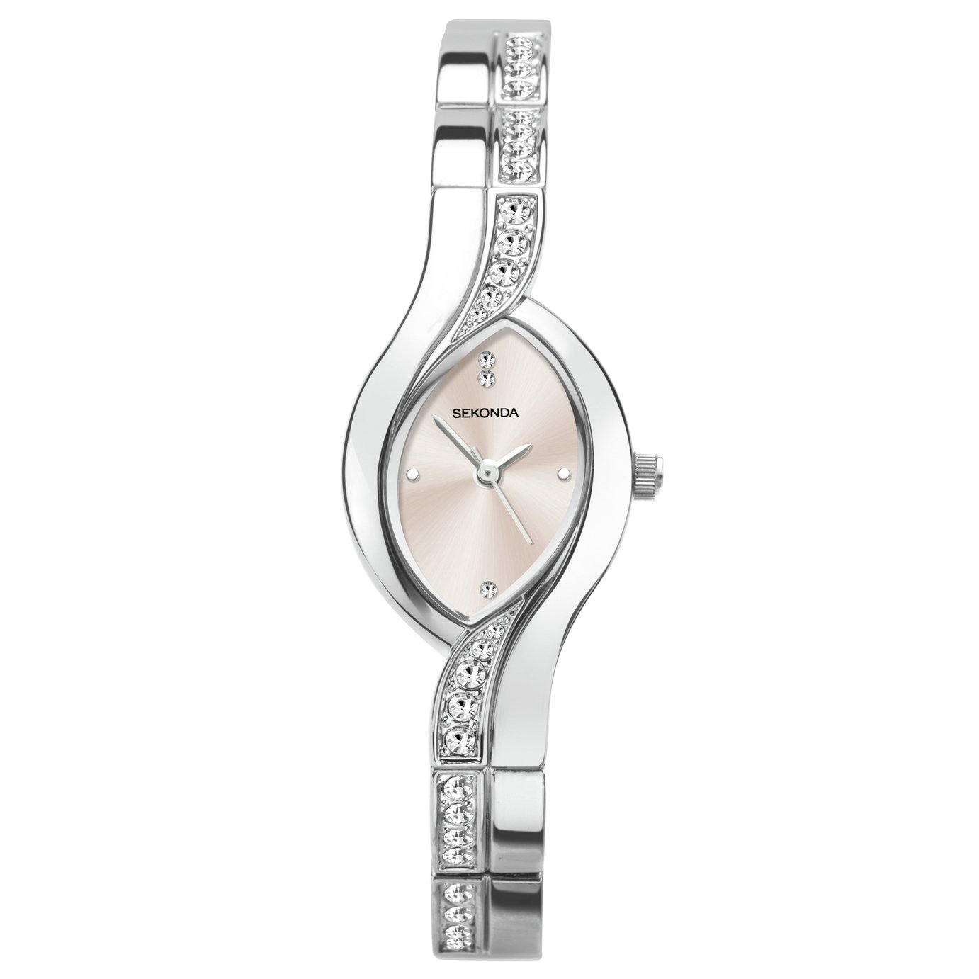 Sekonda Ladies Silver Coloured Oval Twist Bracelet Watch Review