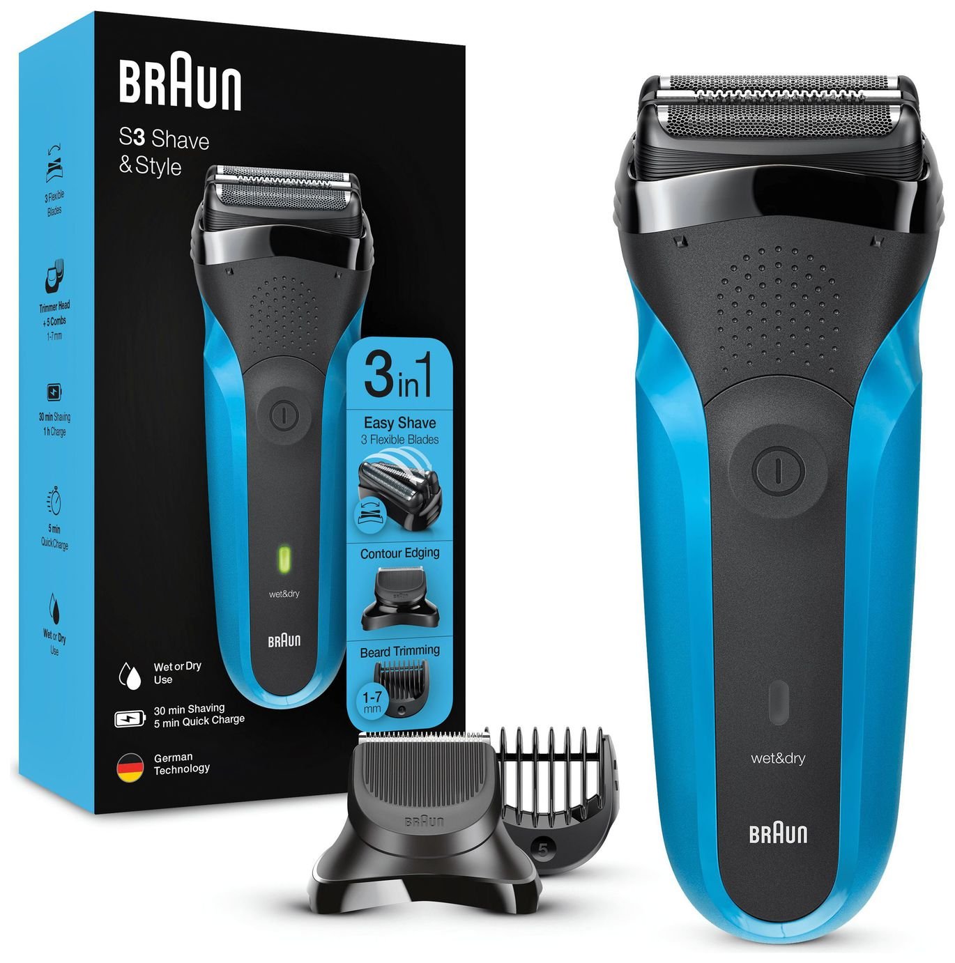 Braun 310BT Series 3 Wet & Dry Electric Shaver