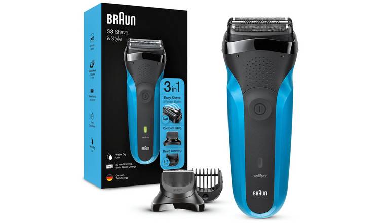 Braun Series 3 310 Electric Shaver, Wet & Dry Electric Razor for