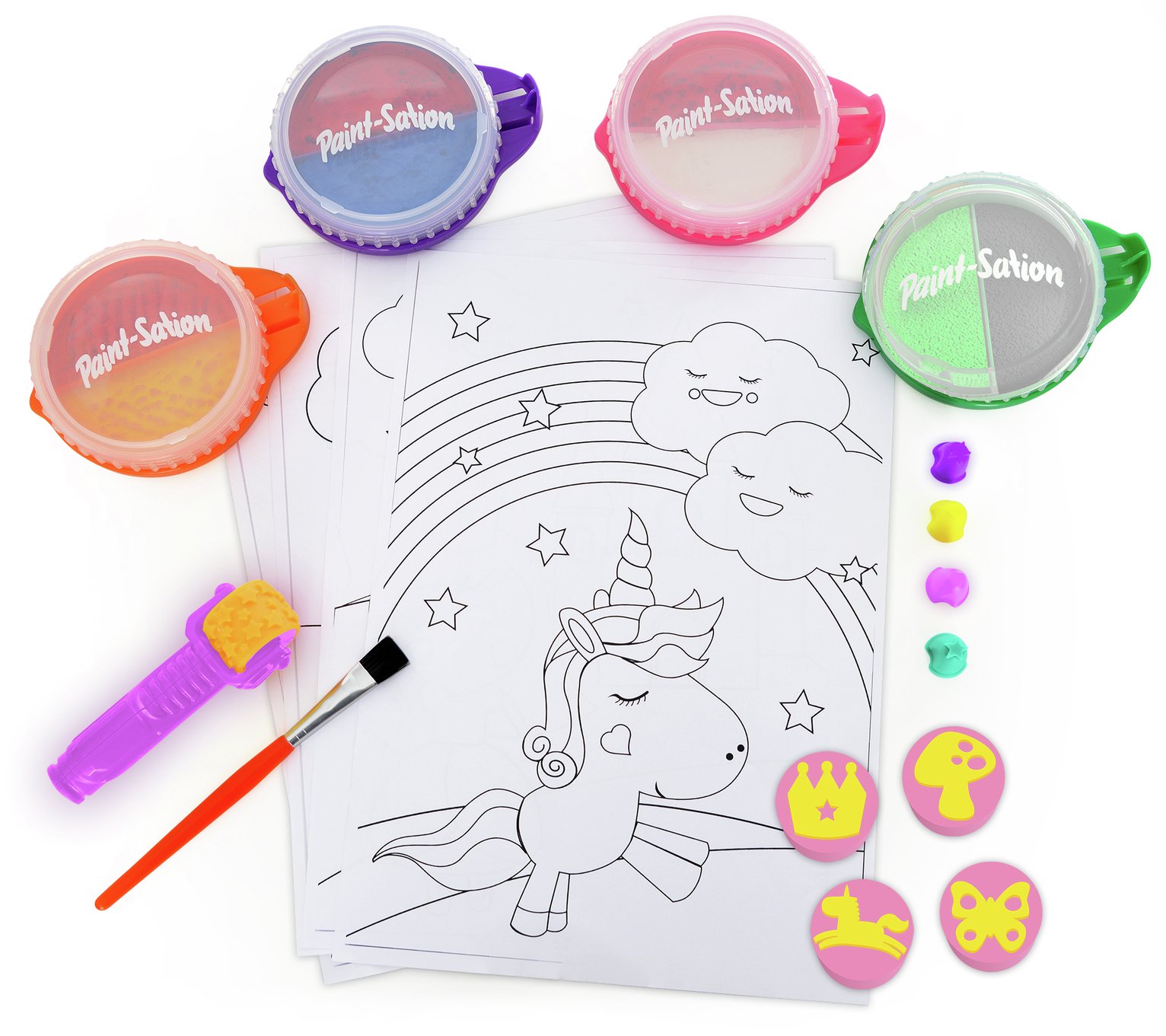 Paint Sation Princess Unicorn Paint Set Mess Free & Washable